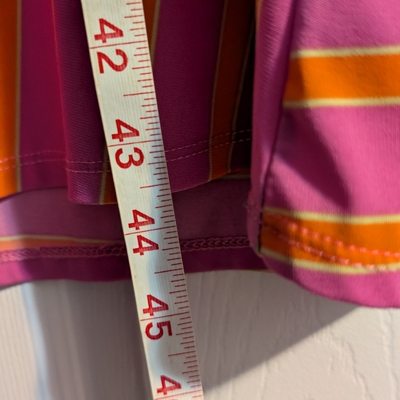 💙TOPSHOP💙 Vibrant Pink and Orange Striped Dress - Picture 4 of 4